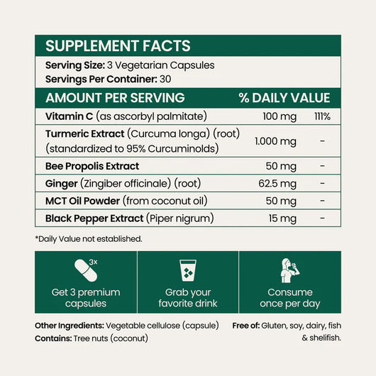 Turmeric Curcumin Capsules (1,000mg)