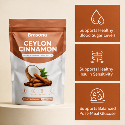 Ceylon Cinnamon 7200mg Equivalent with MCT Oil